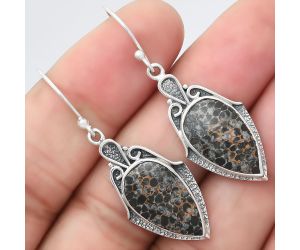 Natural Stingray Coral Earrings SDE39861 E-1208, 10x18 mm