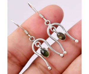 Natural Multi Tourmaline Earrings SDE42163 E-1041, 4x6 mm