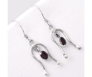 Hessonite Garnet - Madagascar Earrings SDE42172 E-1041, 4x6 mm