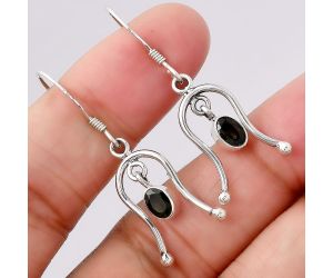 Natural Black Onyx - Brazil Earrings SDE42223 E-1041, 4x6 mm