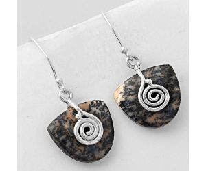 Spiral - Amethyst Sage Agate - Nevada Earrings SDE44118 E-1137, 15x16 mm