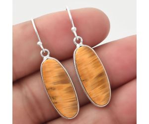 Natural Tiger Bee Earrings SDE44822 E-1001, 9x22 mm