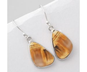 Natural Tiger Bee Earrings SDE44935 E-1001, 11x17 mm