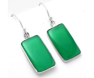 Natural Green Onyx Earrings SDE51779 E-1001, 12x20 mm