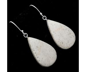 Natural White Scolecite Earrings SDE52022 E-1001, 16x28 mm