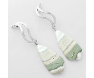 Natural Saturn Chalcedony Earrings SDE57204 E-1204, 14x29 mm