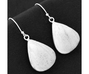 Natural White Scolecite Earrings SDE57744 E-1001, 18x22 mm