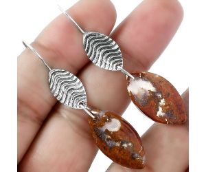 Natural Rare Cady Mountain Agate Earrings SDE59575 E-1203, 13x24 mm