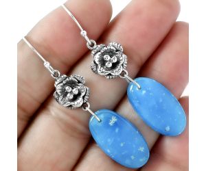 Floral - Natural Smithsonite Earrings SDE59646 E-1237, 12x22 mm