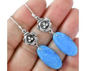 Floral - Natural Smithsonite Earrings SDE59652 E-1237, 12x23 mm