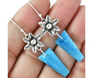 Floral - Natural Smithsonite Earrings SDE59755 E-1237, 10x22 mm
