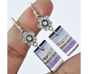 Floral - Natural Multi Fluorite Earrings SDE59826 E-1237, 12x22 mm