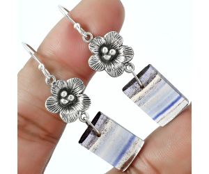 Floral - Natural Multi Fluorite Earrings SDE59983 E-1237, 11x17 mm