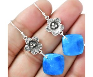 Floral - Natural Smithsonite Earrings SDE59986 E-1237, 15x15 mm