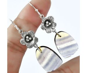 Floral - Natural Multi Fluorite Earrings SDE59994 E-1237, 15x23 mm