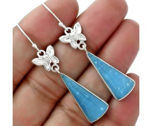 Butterfly - Natural Smithsonite Earrings SDE61492 E-1080, 10x24 mm