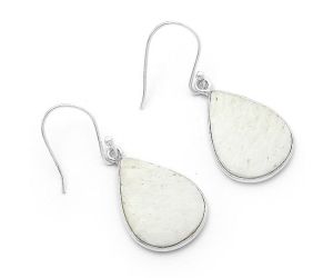 Natural White Scolecite Earrings SDE63362 E-1001, 15x20 mm