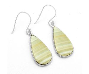 Natural Saturn Chalcedony Earrings SDE63555 E-1001, 12x23 mm