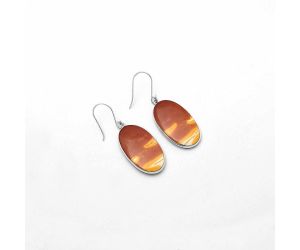 Natural Red Mookaite Earrings SDE64590 E-1001, 15x28 mm