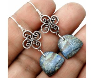 Artisan - Cyber Web Chrysocolla Stone Earrings SDE65070 E-1235, 15x15 mm