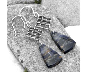 Natural Sodalite Earrings SDE65137 E-1235, 13x22 mm