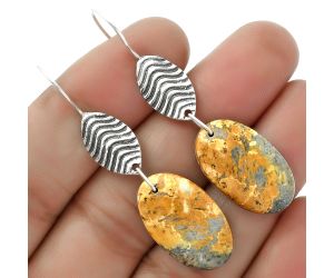 Natural Maligano Jasper - Indonesia Earrings SDE66346 E-1203, 14x22 mm