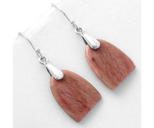 Natural Pink Tulip Quartz Earrings SDE66440 E-1214, 15x20 mm