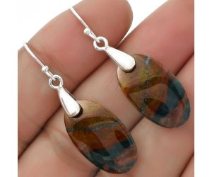 Natural Blood Stone - India Earrings SDE66448 E-1214, 13x22 mm