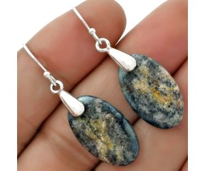Natural Blue Scheelite - Turkey Earrings SDE66460 E-1214, 13x22 mm