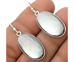Natural Gunmetal Earrings SDE67041 E-1001, 13x23 mm