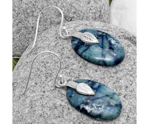Natural Blue Scheelite - Turkey Earrings SDE67212 E-1137, 14x23 mm