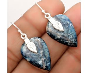 Natural Blue Scheelite - Turkey Earrings SDE67219 E-1137, 16x23 mm