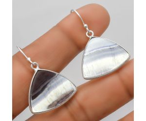 Natural Multi Fluorite Earrings SDE67505 E-1001, 18x22 mm