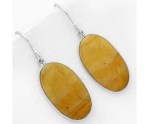 Natural Honey Aragonite Earrings SDE67912 E-1001, 14x26 mm