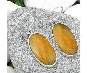 Natural Honey Aragonite Earrings SDE68672 E-1001, 15x25 mm