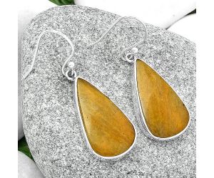 Natural Honey Aragonite Earrings SDE68793 E-1001, 14x24 mm