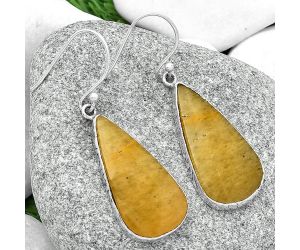 Natural Honey Aragonite Earrings SDE68836 E-1001, 14x28 mm
