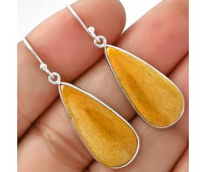 Natural Honey Aragonite Earrings SDE69154 E-1001, 11x25 mm