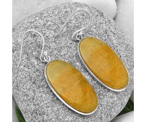 Natural Honey Aragonite Earrings SDE70845 E-1001, 14x28 mm