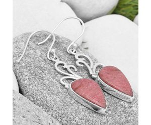 Natural Pink Tulip Quartz Earrings SDE70909 E-1212, 11x17 mm