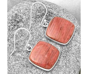 Natural Pink Tulip Quartz Earrings SDE71237 E-1001, 16x16 mm