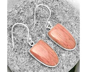 Natural Pink Tulip Quartz Earrings SDE72737 E-1001, 12x19 mm