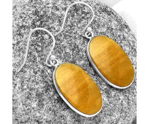 Natural Honey Aragonite Earrings SDE74759 E-1001, 14x23 mm