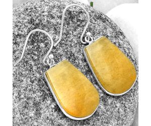 Natural Honey Aragonite Earrings SDE74777 E-1001, 16x22 mm