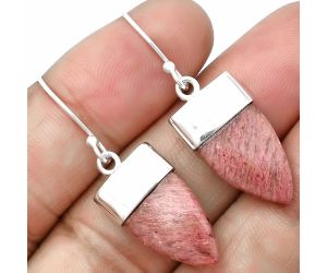 Pink Tulip Quartz Earrings SDE75422 E-1239, 11x17 mm