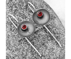 Hessonite Garnet Earrings SDE77232 E-1241, 3x3 mm