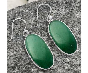 Green Aventurine Earrings SDE78155 E-1001, 14x28 mm