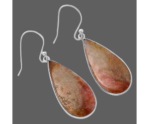Blood Stone Earrings SDE78472 E-1001, 14x28 mm