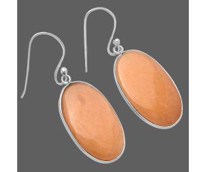 Orange Aventurine Earrings SDE78565 E-1001, 14x24 mm