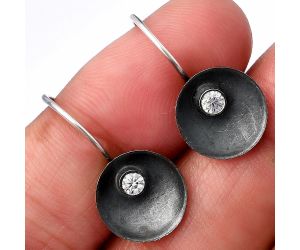 White Zircon Earrings SDE79061 E-1241, 3x3 mm